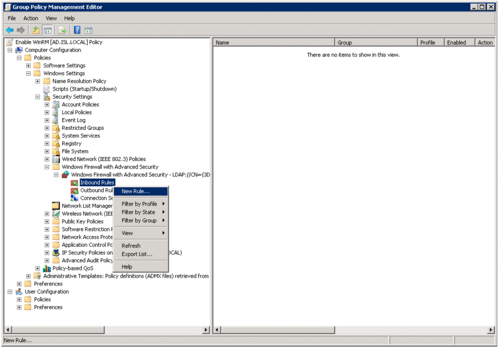 How to enable WinRM - Step 9