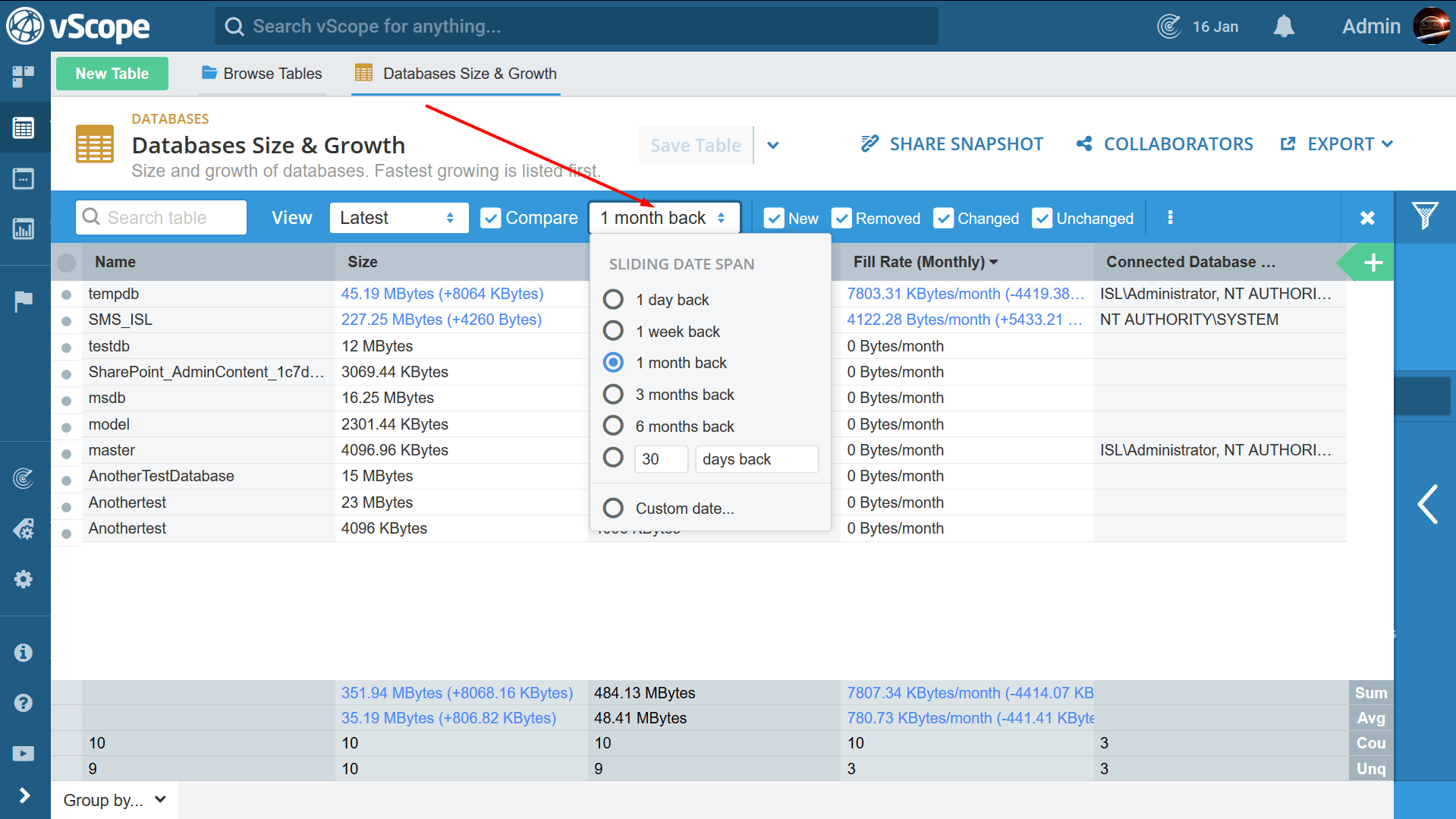 Rightsize databases with vScope - InfraSight Labs