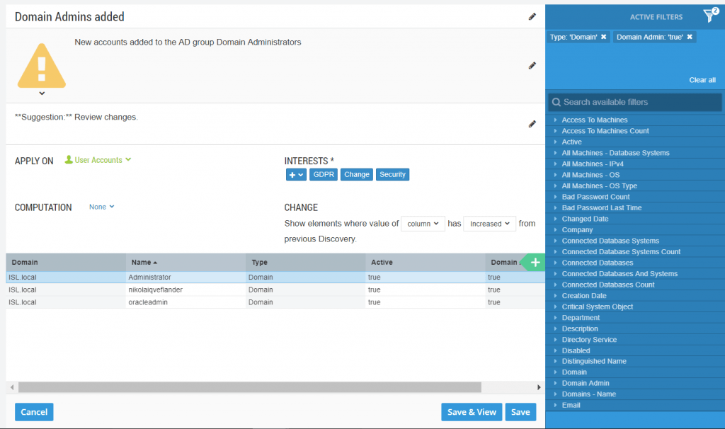 gdpr solution SOX true-up